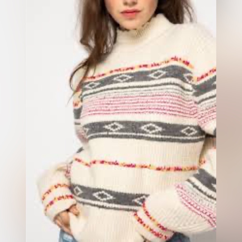 &merci mock neck sweater